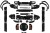 BODY KIT ZDERZAK LAMPY GRILL LAND ROVER DEFENDER SUV L663 19-UP PIANO BLACK
