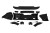 BODY KIT ZDERZAK LAMPY GRILL LAND ROVER DEFENDER SUV L663 19-UP PIANO BLACK