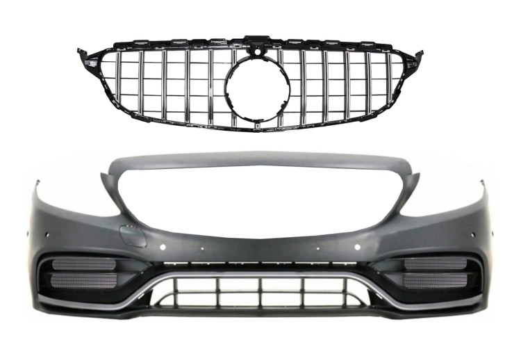 ZDERZAK GRILL PANAMERICANA MERCEDES C KLASA W205 S205 C205 A205 (14-18) C63