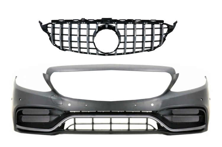 ZDERZAK GRILL MERCEDESA C KLASA W205 S205 C205 A205 (2014-2018) C63 AMG