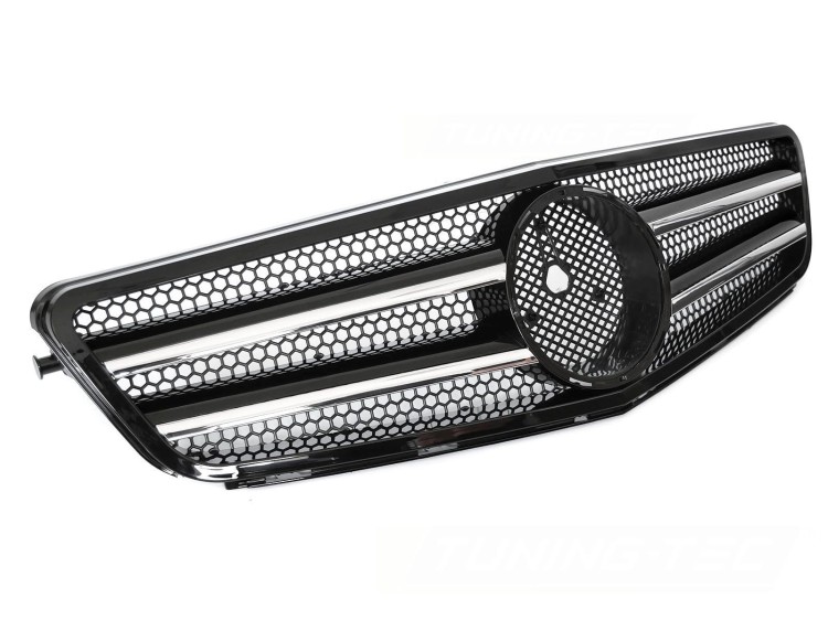 ATRAPA GRILL BLACK CHROME MERCEDES C KLASA W204 S204 07-14