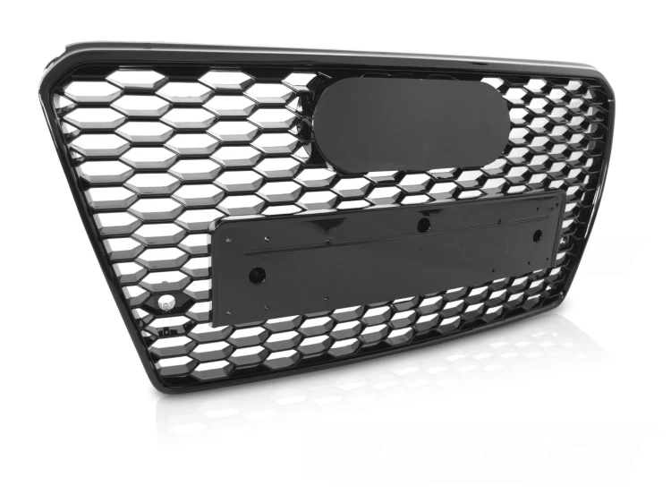 GRILL PLASTER MIODU CZARNY POŁYSK AUDI A7 C7 10-14 RS7 LOOK