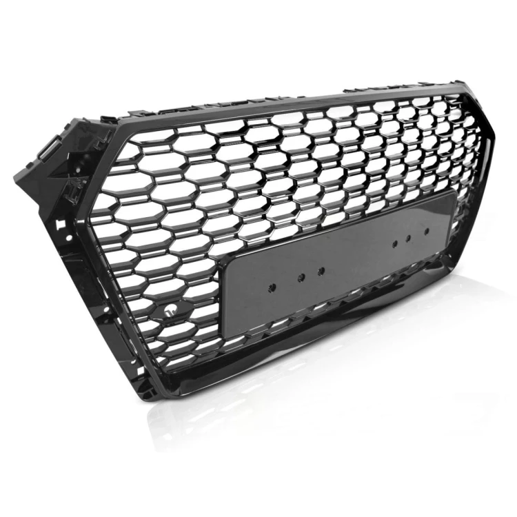 GRILL PLASTER MIODU CZARNY POŁYSK AUDI A4 B9 15-19 RS4 LOOK