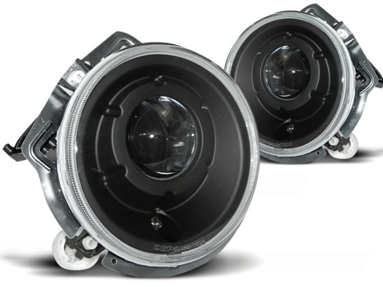 REFLEKTORY LAMPY PRZEDNIE HEADLIGHTS BLACK MERCEDES W461 W463 G-KLASA 92-06