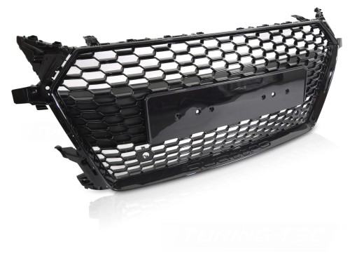 ATRAPA GRILL GLOSSY BLACK PDC AUDI TT 8S 14-18 PLASTER MIODU RSTT