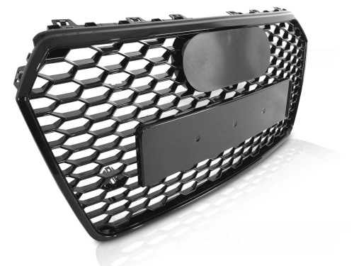 GRILL ATRAPA CHŁODNICY SPORT GLOSSY BLACK PDC AUDI A7 C7 14-18