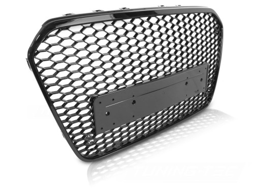 ATRAPA GRILL GLOSSY BLACK PDC AUDI A6 C7 11-14 PLASTER MIODU