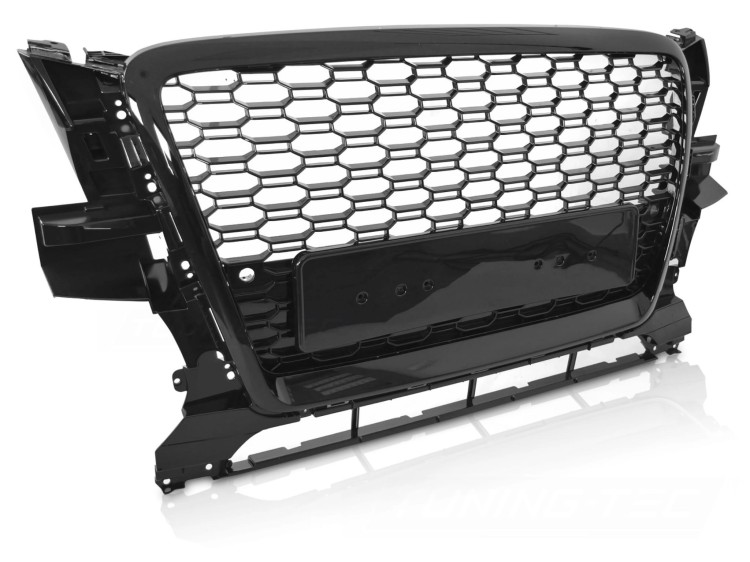 GRILL PLASTER MIODU CZARNY POŁYSK AUDI Q5 8R 08-12 RSQ5 LOOK