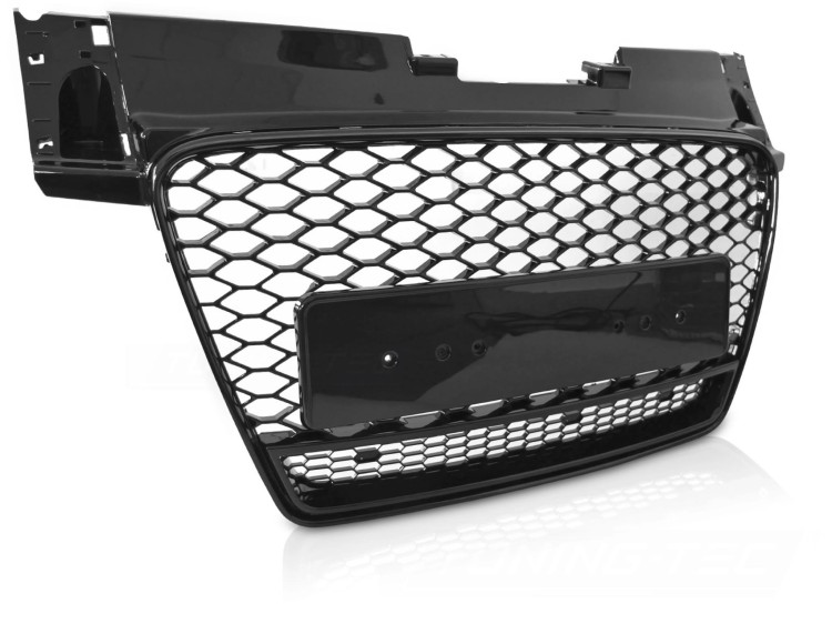 ATRAPA GRILL GLOSSY BLACK AUDI TT 8J 06-14 PLASTER MIODU RSTT