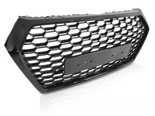 ATRAPA GRILL GLOSSY BLACK PDC AUDI Q5 FY 16-20 PLASTER MIODU RSQ5