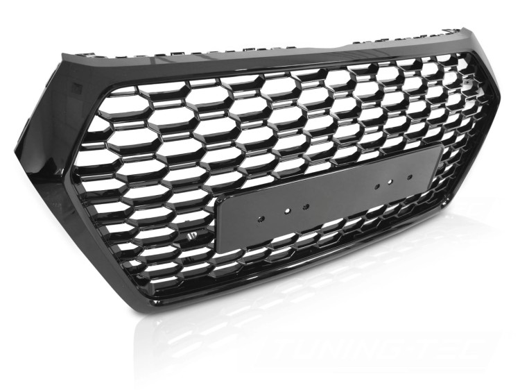 ATRAPA GRILL GLOSSY BLACK PDC AUDI Q5 FY 16-20 PLASTER MIODU RSQ5