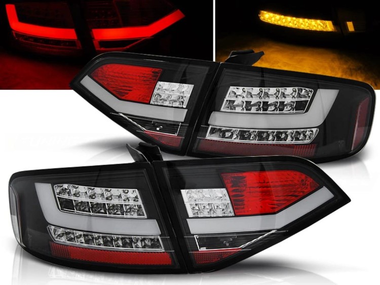 LAMPY TYLNE BLACK AUDI A4 B8 08-11 SEDAN