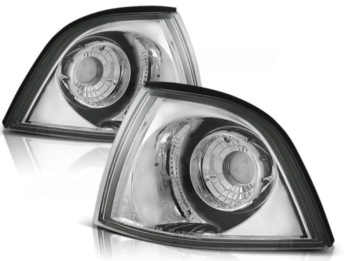 KIERUNKOWSKAZY MIGACZE PRZEDNIE CHROME BMW E36 12.90-09.99 COUPE