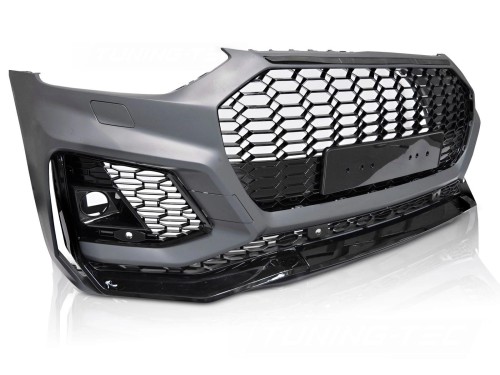 ZDERZAK PRZEDNI SPORT STYLE GLOSSY BLACK PDC ACC DO AUDI Q5 FY 20-24