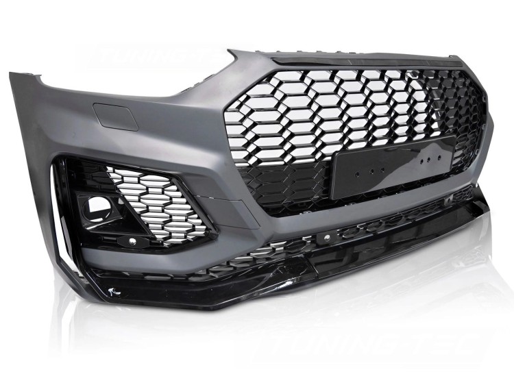 ZDERZAK PRZEDNI SPORT STYLE GLOSSY BLACK PDC ACC DO AUDI Q5 FY 20-24