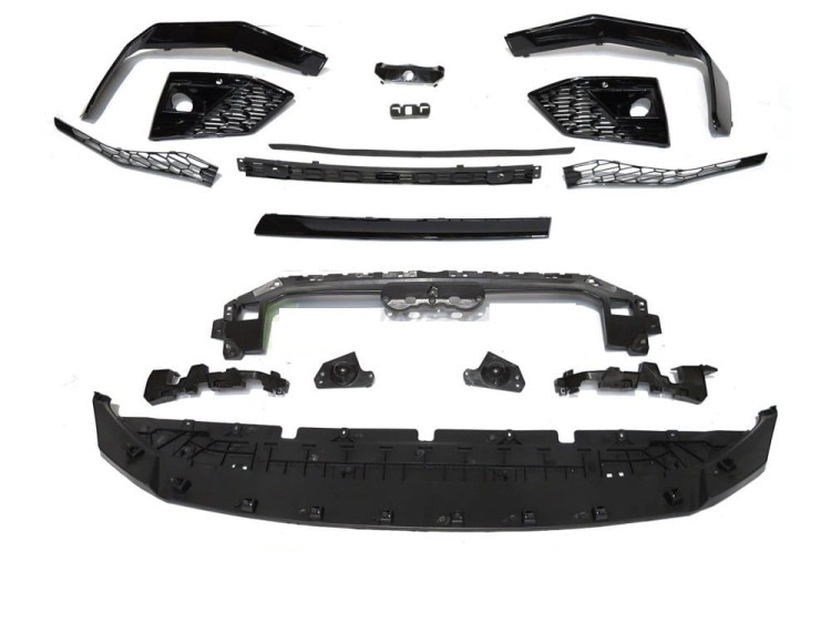 ZDERZAK PRZEDNI SPORT STYLE GLOSSY BLACK PDC ACC DO AUDI Q5 FY 20-24