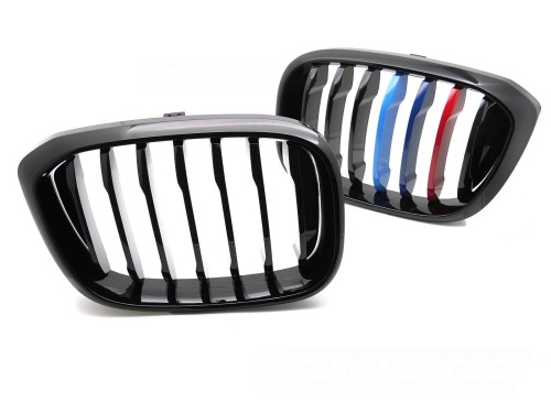 NERKI GRILL ATRAPA CZARNY POŁYSK BMW X3 G01 17-21 X4 G02 18-21