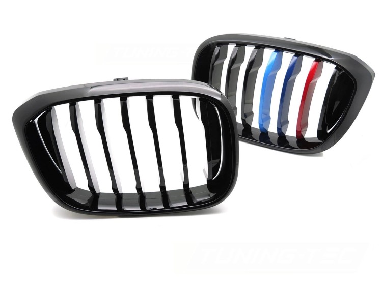 NERKI GRILL ATRAPA CZARNY POŁYSK BMW X3 G01 17-21 X4 G02 18-21