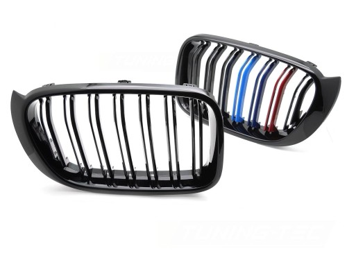 NERKI GRILL ATRAPA CZARNY POŁYSK BMW X3 F25 LCI 14-17 X4 F26 14-18