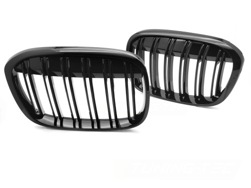 NERKI GRILL ATRAPA CZARNY POŁYSK BMW X1 F48 15-20