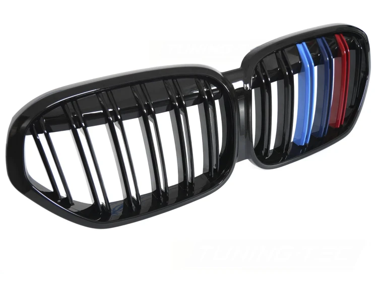 NERKI GRILL ATRAPA CZARNY POŁYSK BMW X1 F48 LCI 20-22