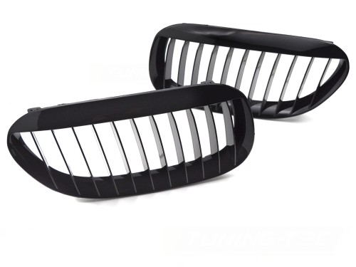 NERKI GRILL ATRAPA CZARNY POŁYSK BMW 6 SERII E63 02-10 E64 04-10