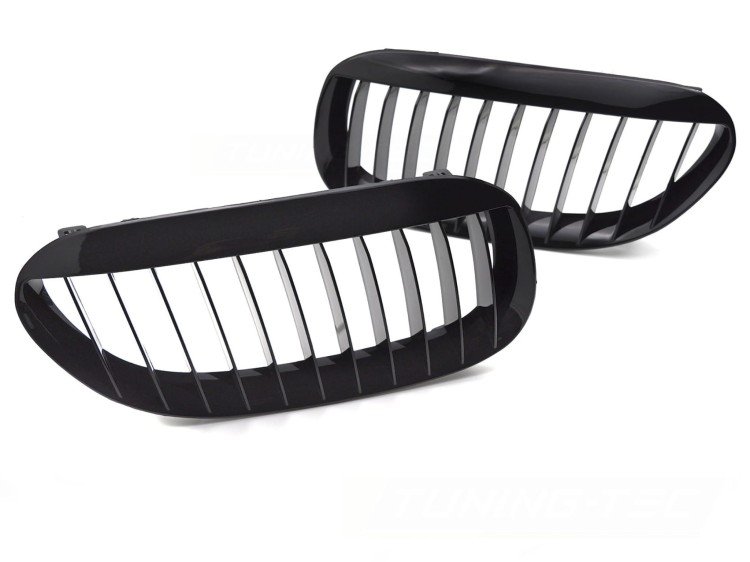 NERKI GRILL ATRAPA CZARNY POŁYSK BMW 6 SERII E63 02-10 E64 04-10