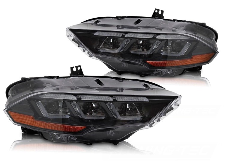 LAMPY PRZEDNIE REFLEKTORY FULL LED SEQ DRL FORD MUSTANG 18-22