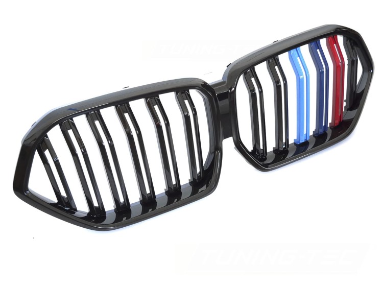 NERKI GRILL ATRAPA CZARNY POŁYSK BMW X6 G06 19-23
