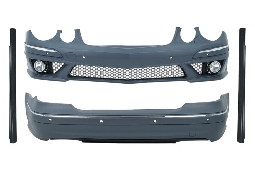 BODY KIT ZDERZAK PRZEDNI TYLNY MERCEDES E KLASA W211 (2006-2009) E63 DESIGN