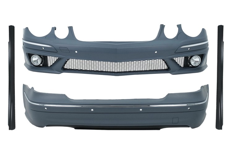 BODY KIT ZDERZAK PRZEDNI TYLNY MERCEDES E KLASA W211 (2006-2009) E63 DESIGN