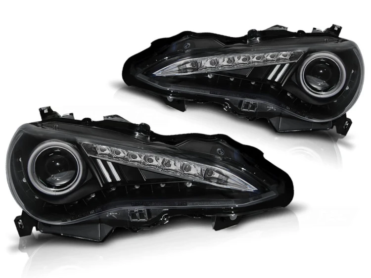 LAMPY PRZEDNIE REFLEKTORY XENON TOYOTA GT86 12-16 BLACK