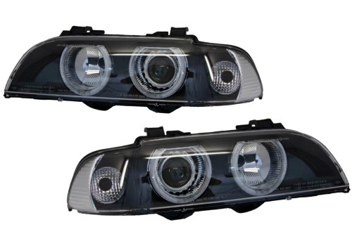REFLEKTORY LAMPY PRZEDNIE ANGEL EYES BMW 5 SERII E39 96-03 FACELIFT DESIGN