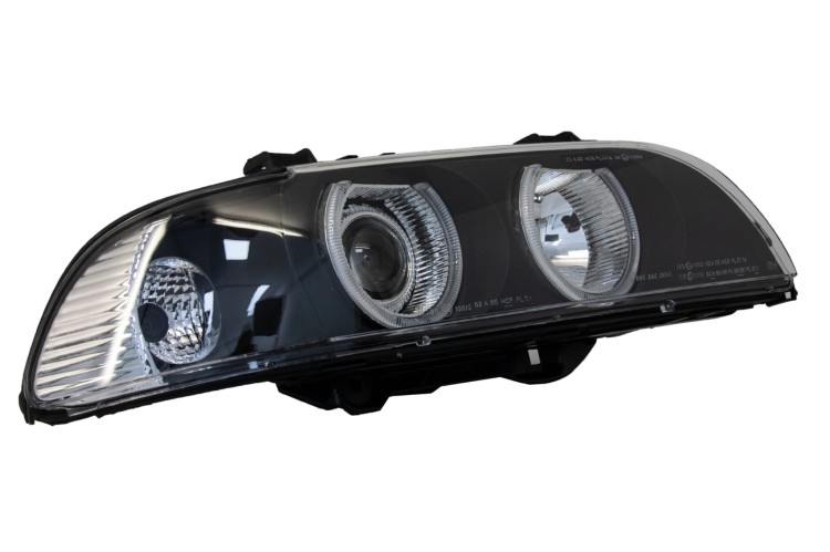 REFLEKTORY LAMPY PRZEDNIE ANGEL EYES BMW 5 SERII E39 96-03 FACELIFT DESIGN