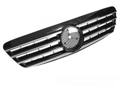 ATRAPA GRILL CHROME BLACK MERCEDES S KLASA W220 98-02