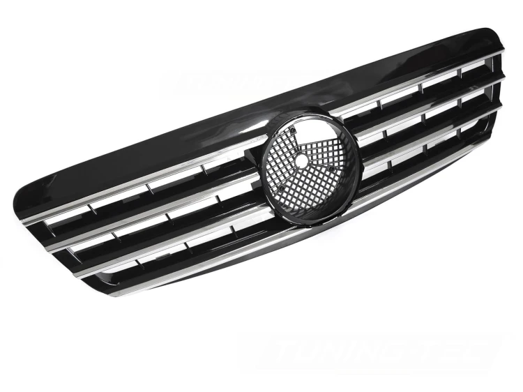 ATRAPA GRILL CHROME BLACK MERCEDES S KLASA W220 98-02