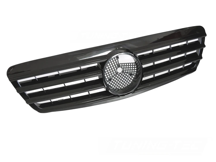 ATRAPA GRILL GLOSSY BLACK MERCEDES S KLASA W220 98-02