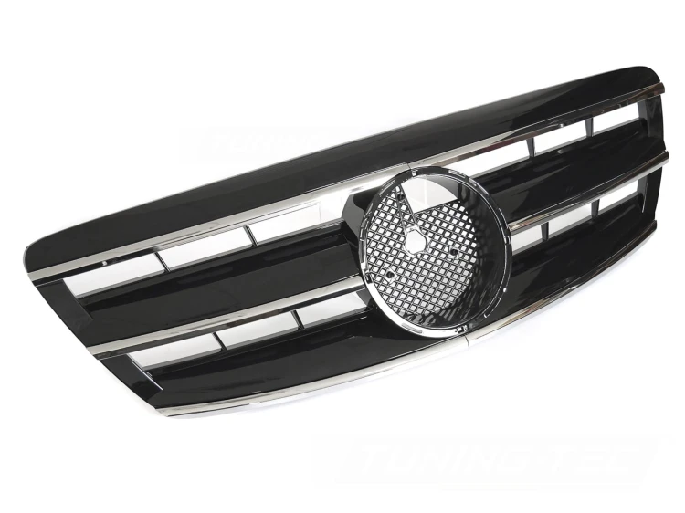 ATRAPA GRILL CHROME BLACK MERCEDES S KLASA W220 02-05