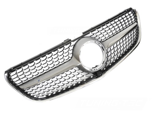 ATRAPA DIAMOND SILVER BLACK MERCEDES V-CLASS W447 14-19 AMG