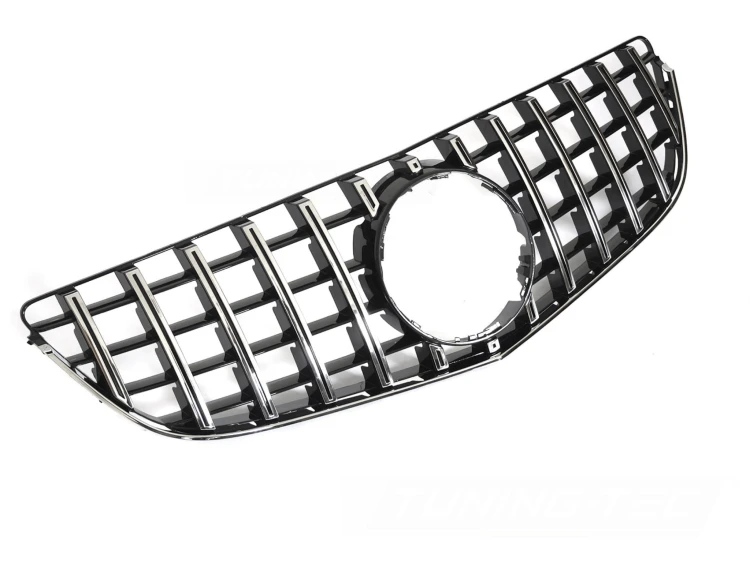 ATRAPA GRILL CHROME BLACK MERCEDES E KLASA C207 A207 13-17 PANAMERICANA