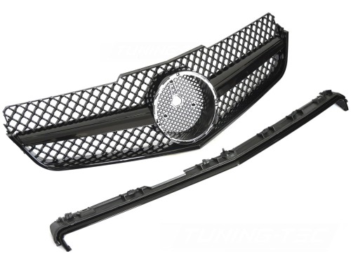 ATRAPA GRILL GLOSSY BLACK MERCEDES E KLASA C207 A207 09-13