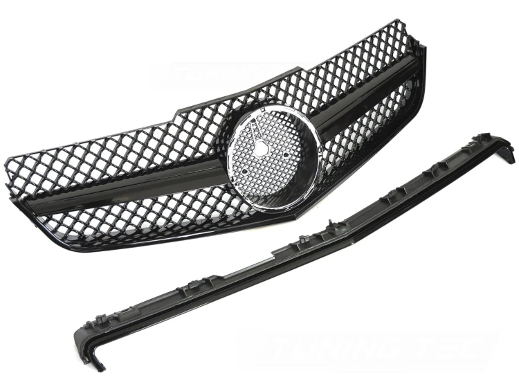 ATRAPA GRILL GLOSSY BLACK MERCEDES E KLASA C207 A207 09-13