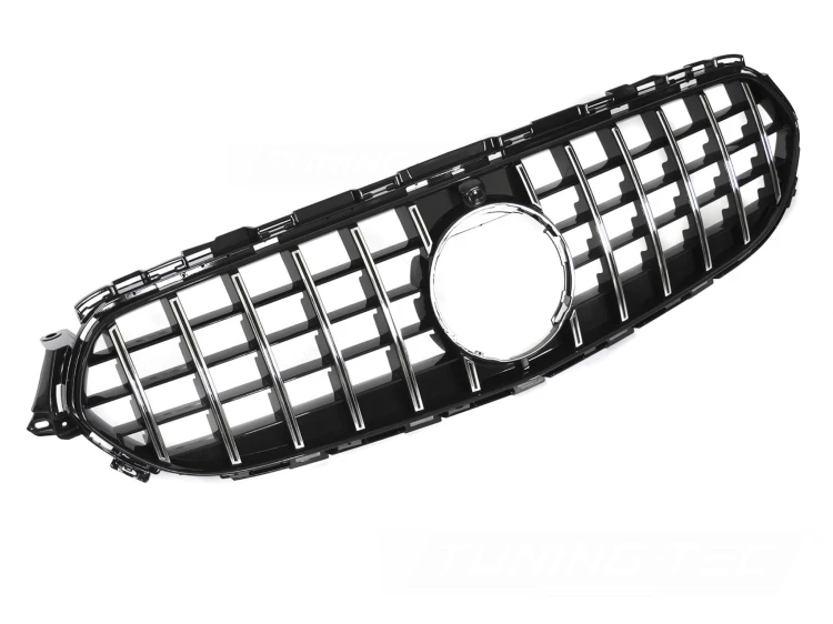 ATRAPA GRILL CHROME BLACK MERCEDES E KLASA W213 S213 20-23 PANAMERICANA