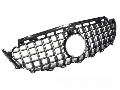 ATRAPA GRILL CHROME BLACK MERCEDES E KLASA W213 S213 16-19 PANAMERICANA