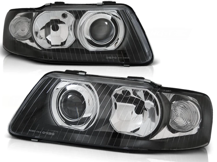 LAMPY PRZEDNIE REFLEKTORY BLACK AUDI A3 09.00-05.03