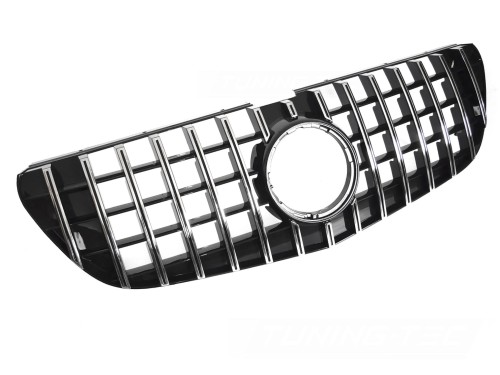 GRILL ATRAPA CHROME BLACK MERCEDES VITO W447 14-19 PANAMERICANA