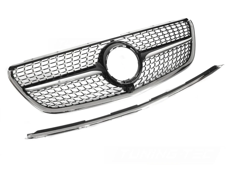 ATRAPA GRILL DIAMOND BLACK CHROME MERCEDES VITO W447 14-19