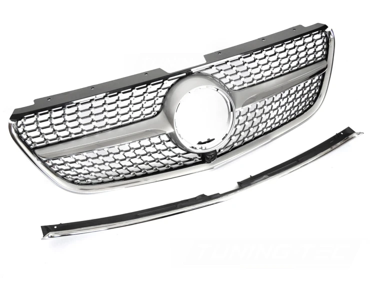 ATRAPA GRILL DIAMOND SILVER CHROME MERCEDES VITO W447 14-19