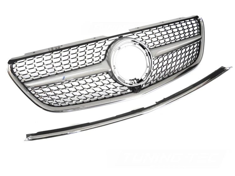 ATRAPA GRILL DIAMOND SILVER BLACK MERCEDES VITO W447 19-23