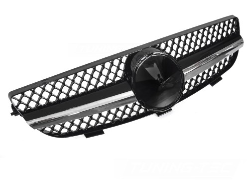 ATRAPA GRILL CHROME BLACK MERCEDES CLK W209 03-10
